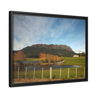 Tasmanian Autumn Countryside photo Canvas with Black Frame Canvas JSCHAFFA.com