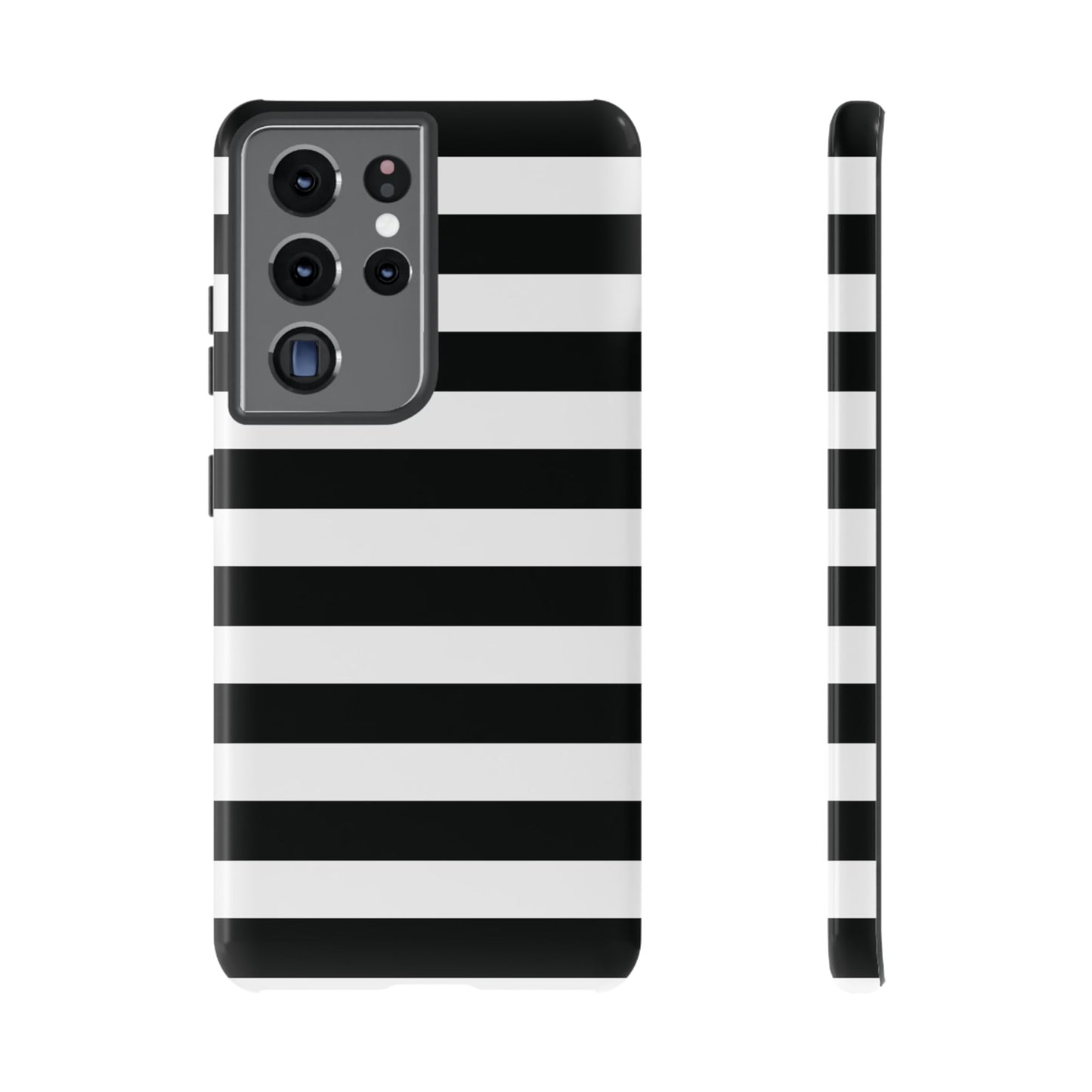 Black and White Stripe Tough Phone Case