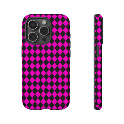 Pink Black Dimond Tough phone Case Cover | iPhone | Google | Samsung, Phone Case, JSCHAFFA.com