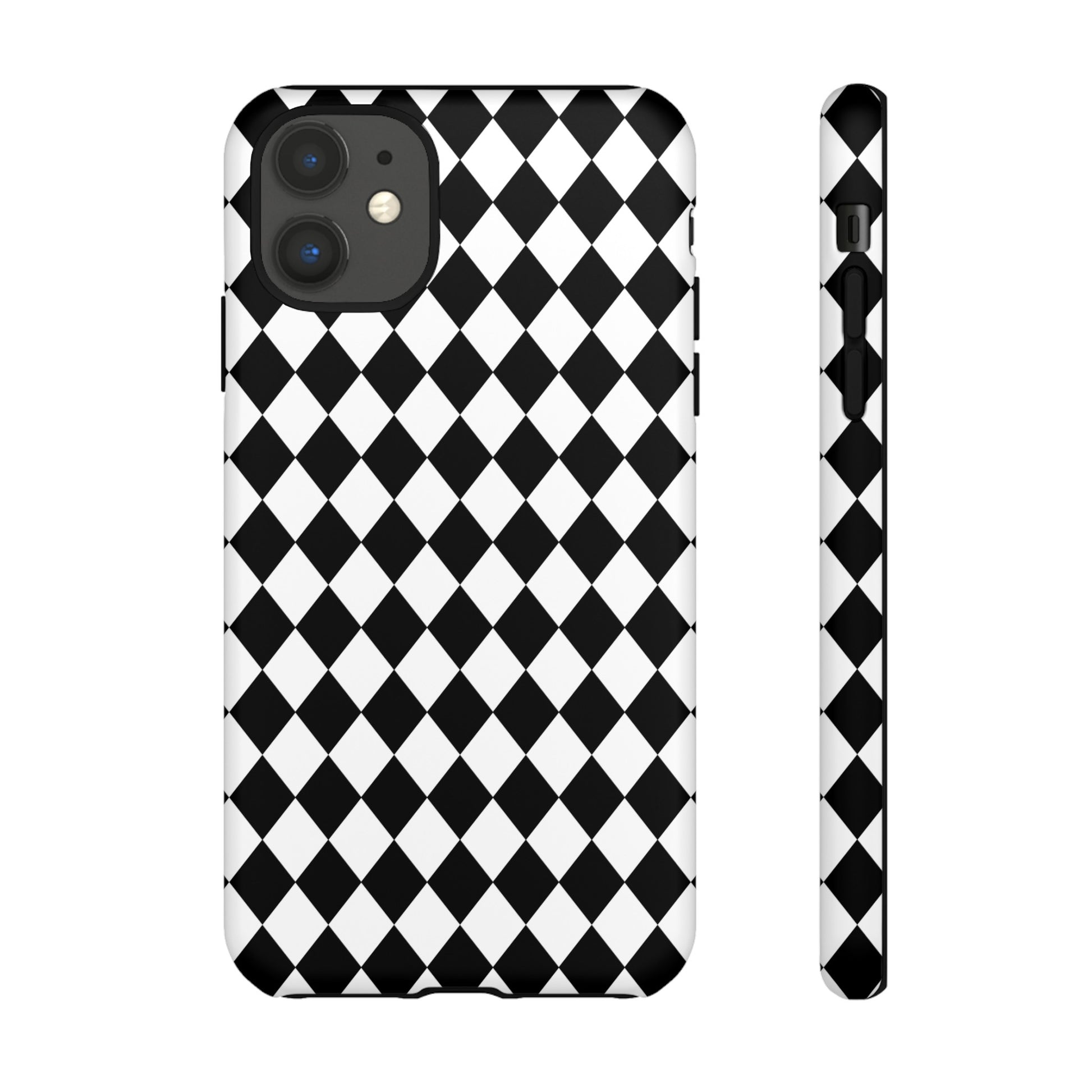 White and Black Dimond Tough phone Case Cover | iPhone | Google | Samsung, Phone Case, JSCHAFFA.com