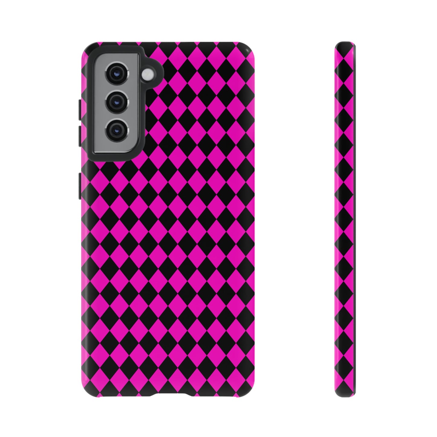 Pink Black Dimond Tough phone Case Cover | iPhone | Google | Samsung, Phone Case, JSCHAFFA.com