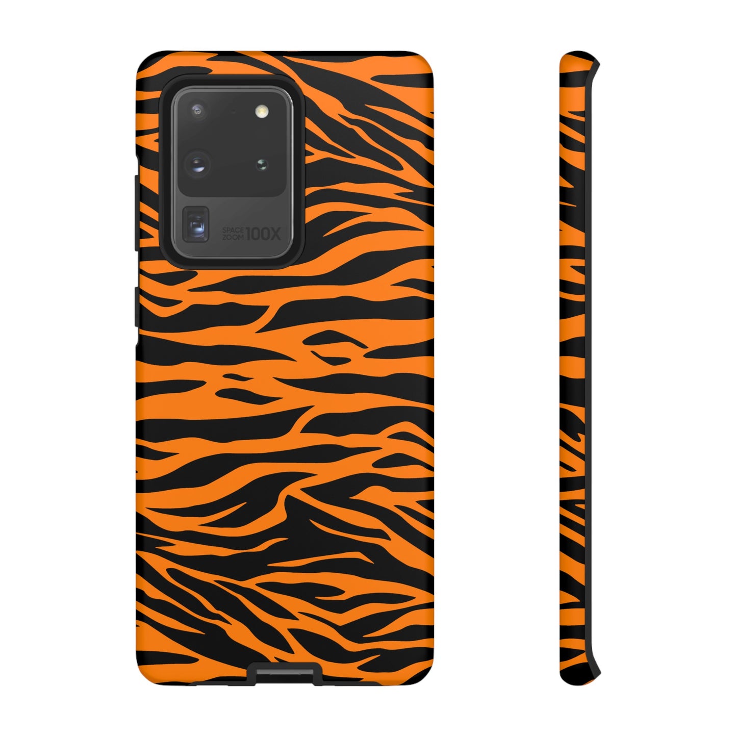 Orange Cute Wild Tiger Print Pattern Tough Phone Case., Phone Case, JSCHAFFA.com