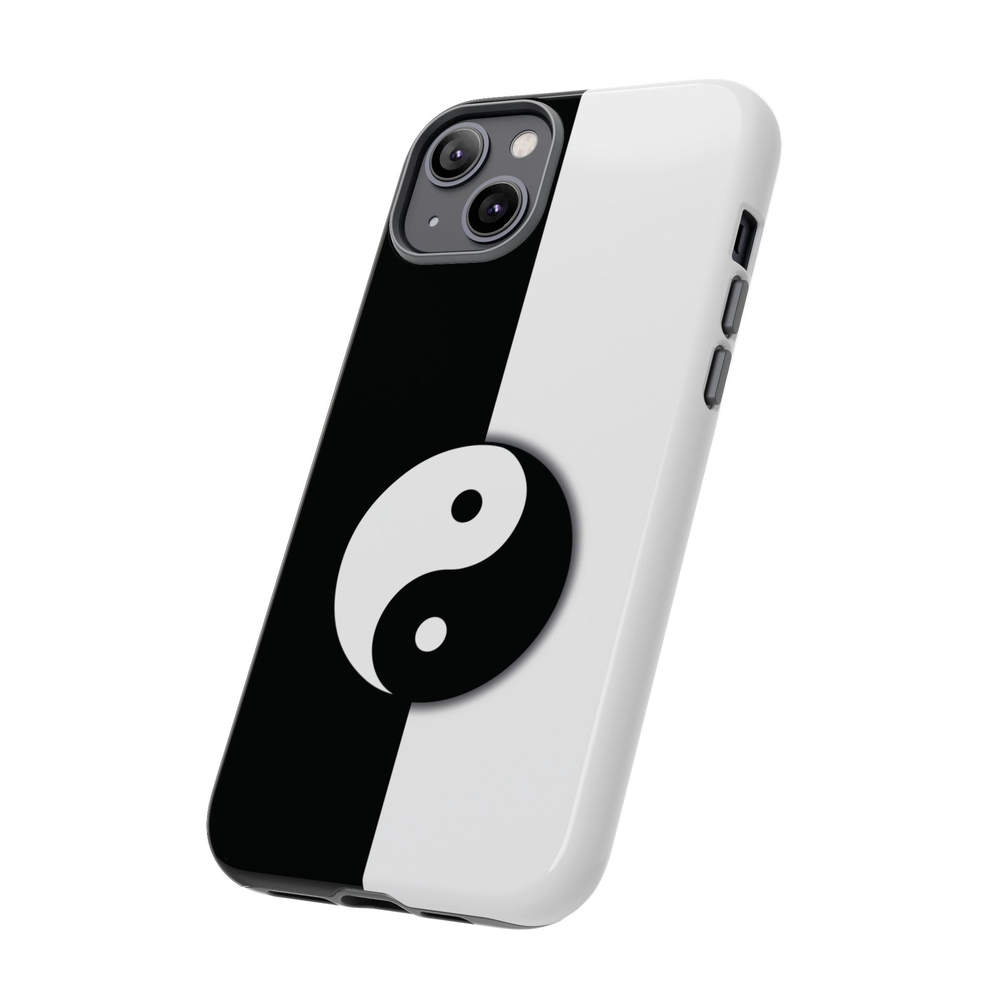 Yin Yang Black and White Tough Phone Case for iPhone, Google, Samsung Phones, Phone Case, JSCHAFFA.com