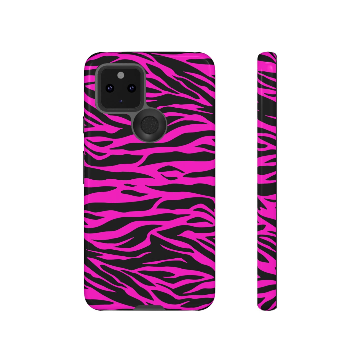 Pink Phone Case Tough Tiger Print, Mobile Phone Case, JSCHAFFA.com