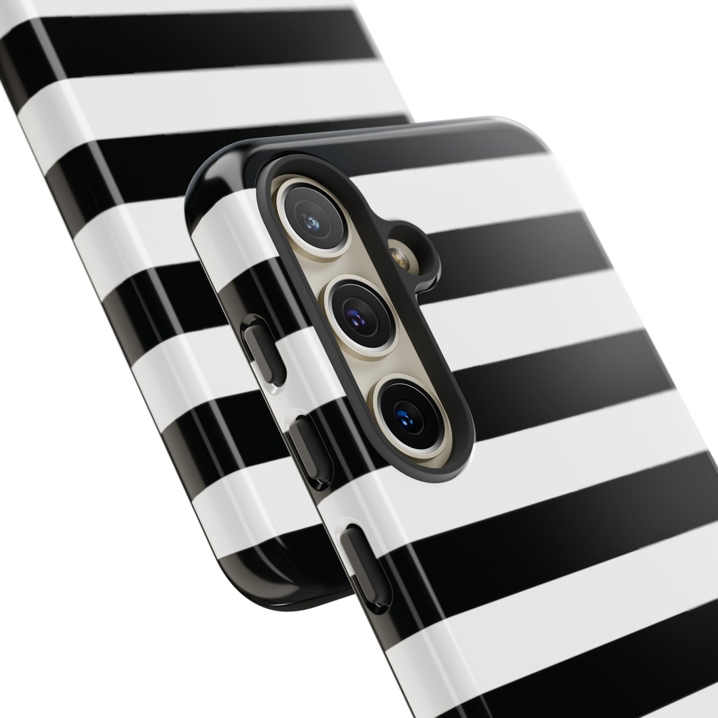 Black and White Stripe Tough Phone Case, Phone Case, JSCHAFFA.com