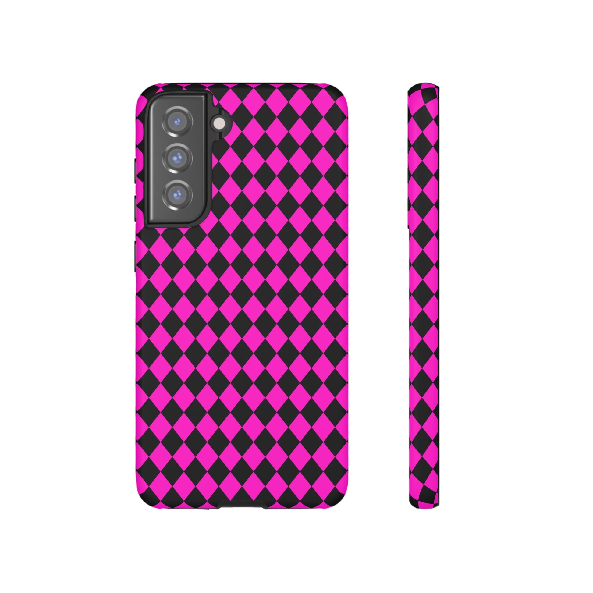 Pink Black Dimond Tough phone Case Cover | iPhone | Google | Samsung, Phone Case, JSCHAFFA.com