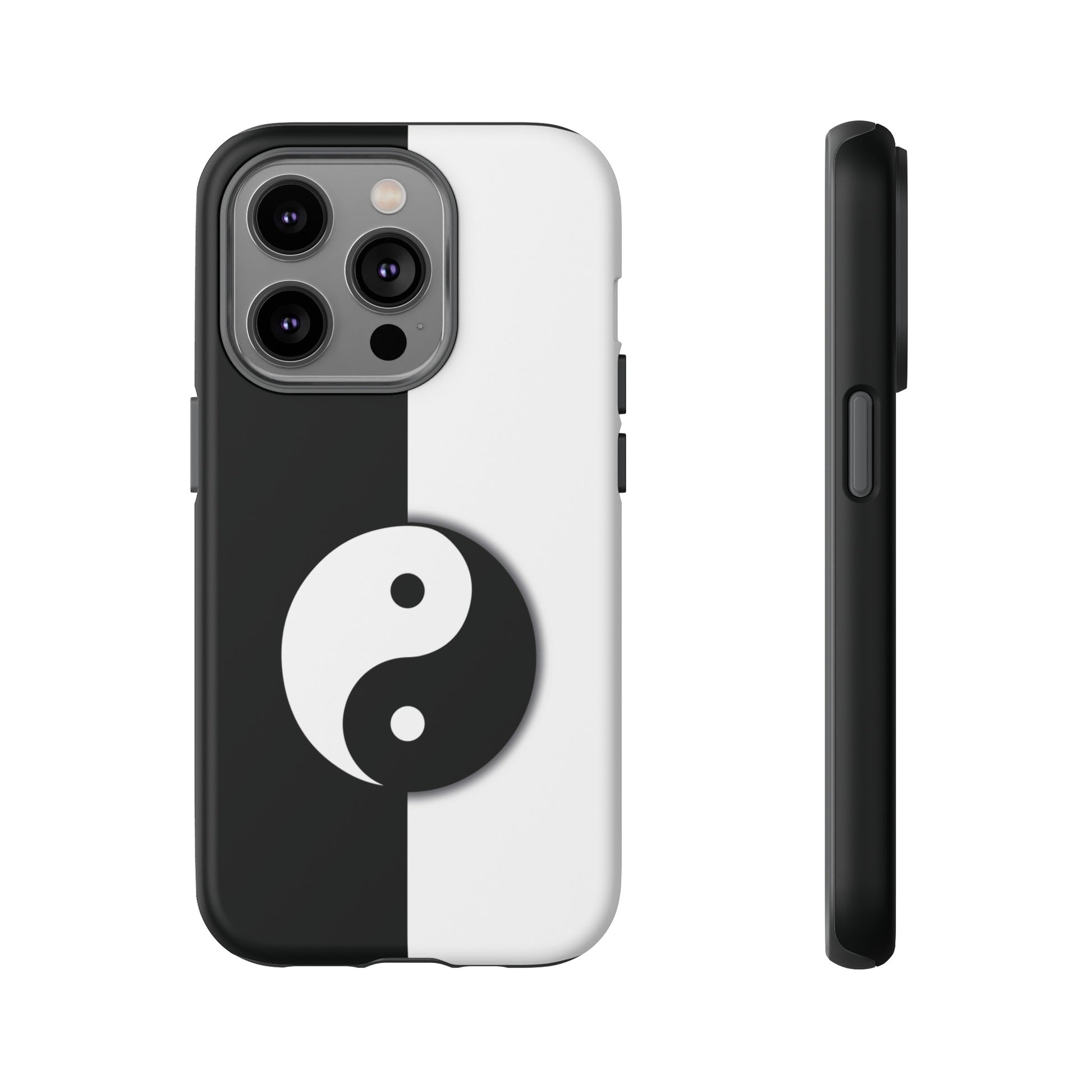 Yin Yang Black and White Tough Phone Case for iPhone, Google, Samsung Phones, Phone Case, JSCHAFFA.com