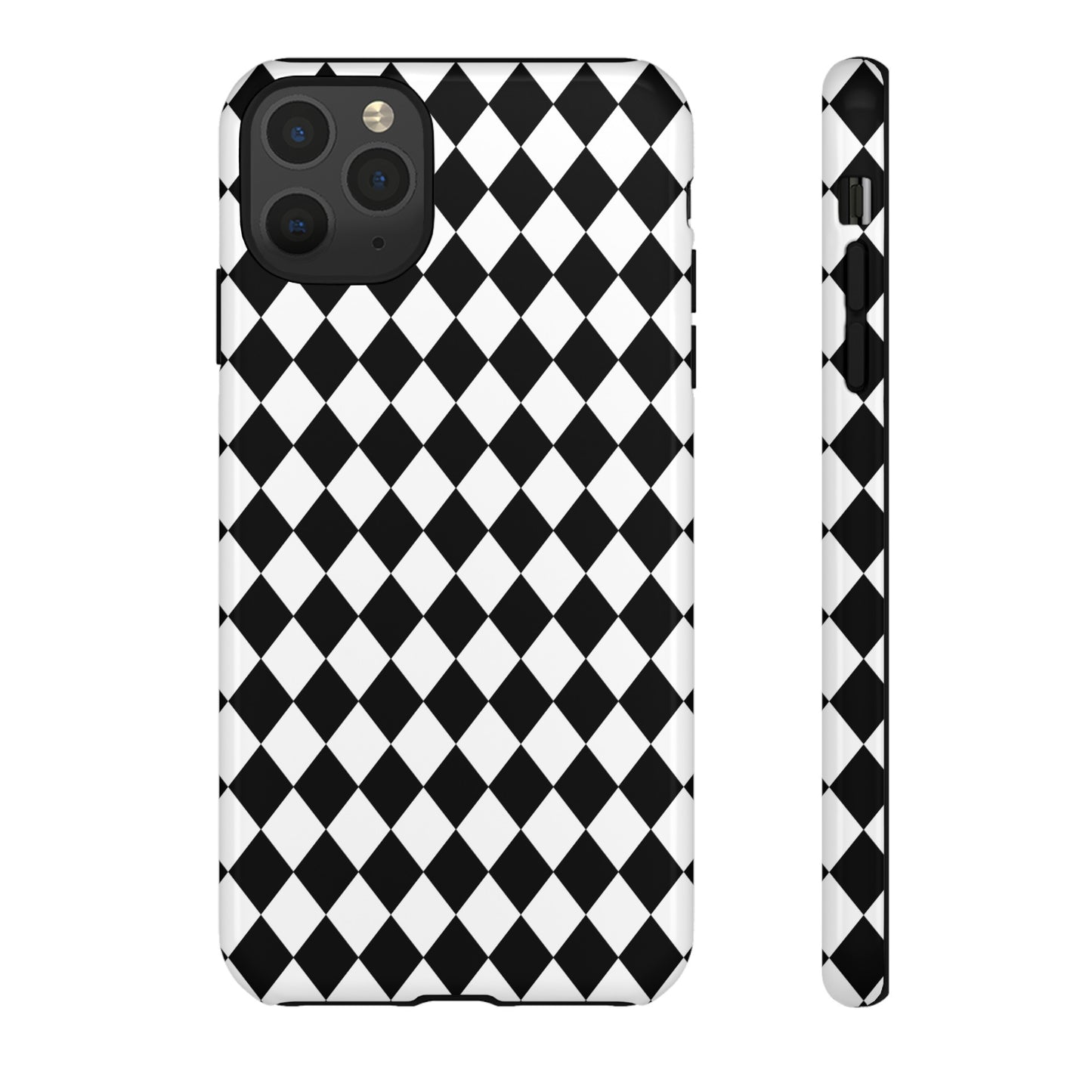 White and Black Dimond Tough phone Case Cover | iPhone | Google | Samsung, Phone Case, JSCHAFFA.com