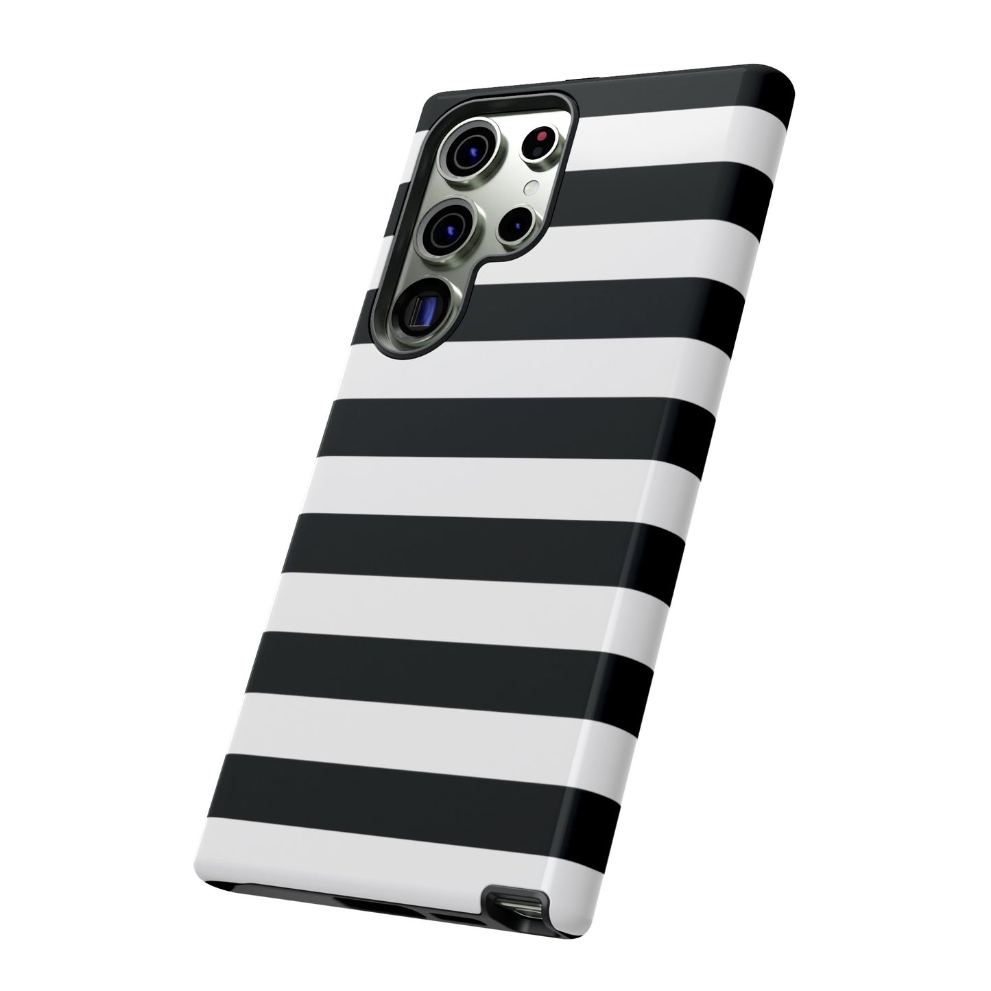 Black and White Stripe Tough Phone Case, Phone Case, JSCHAFFA.com