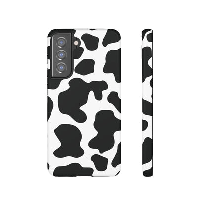 Black Cow print Phone Case iPhone Samsung Google