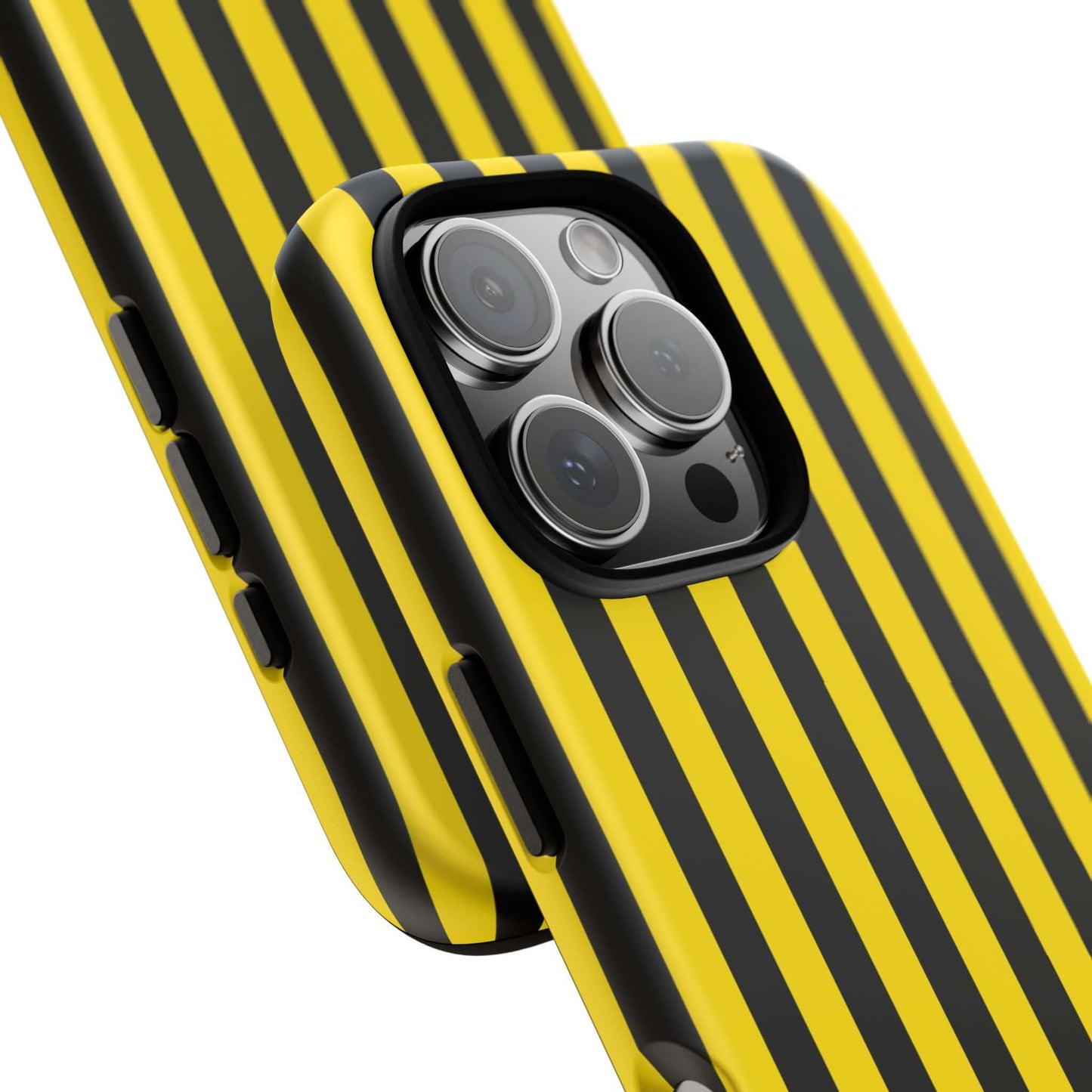 Yellow & Black Stripe Tough Case Phone Case for iPhone, Samsung, Google Mobile phones