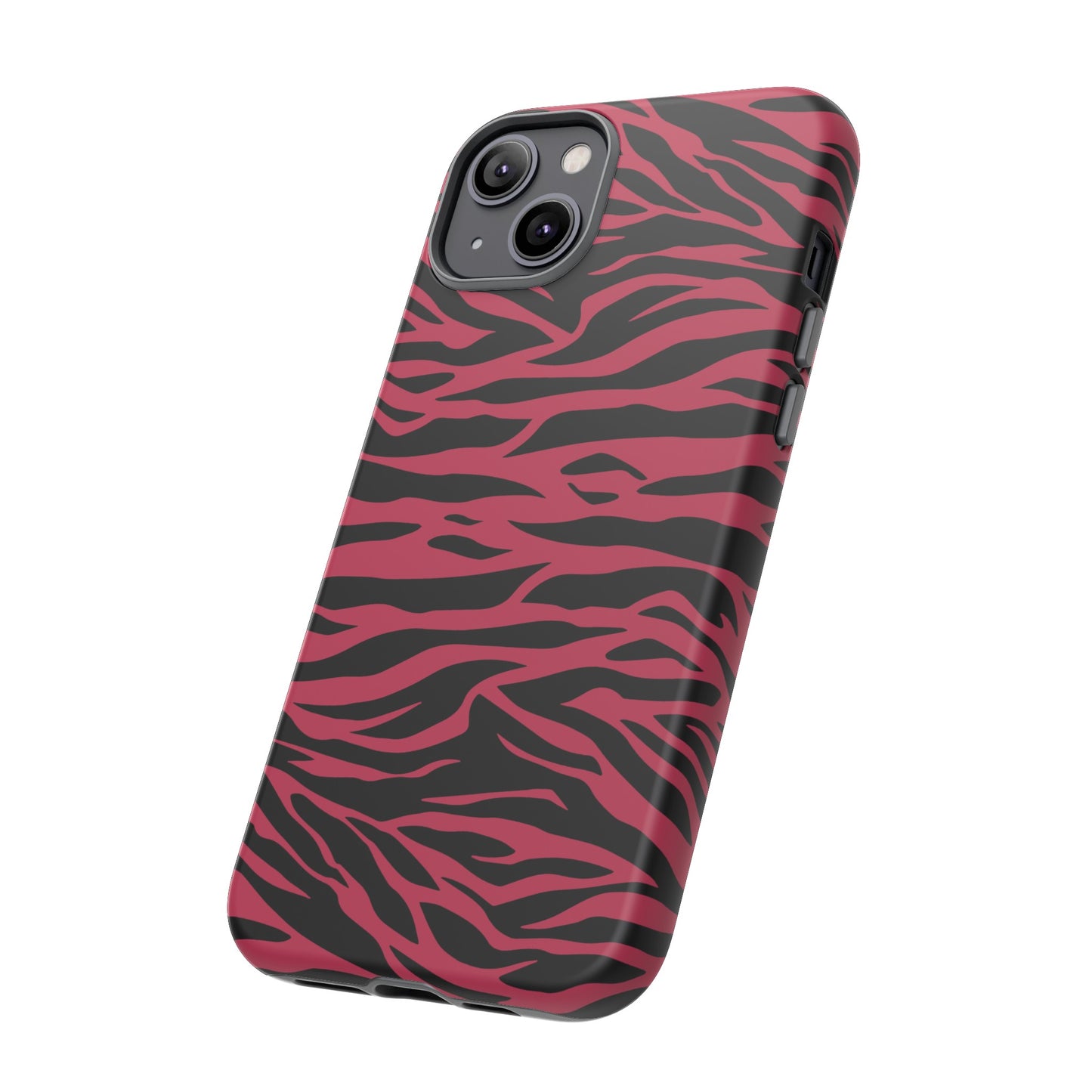 Viva Magenta Cute Wild Tiger Print Pattern Tough Phone Case, Phone Case, JSCHAFFA.com