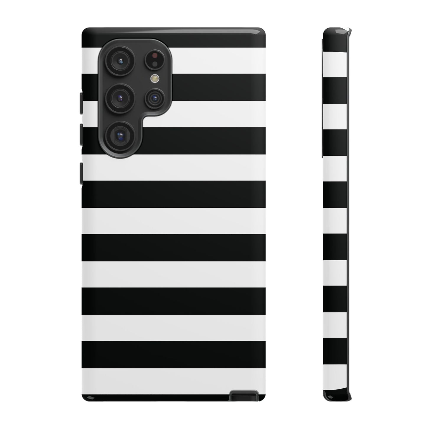 Black and White Stripe Tough Phone Case