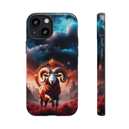 Aries Horoscope Astrology Tough Case for iPhone Samsung Galaxy and Google Pixel Phones, Phone Case, JSCHAFFA.com