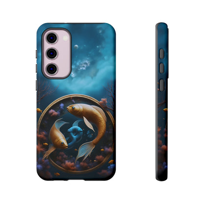 Pisces Horoscope Tough Phone Case for iPhone Google Samsung, Phone Case, JSCHAFFA.com