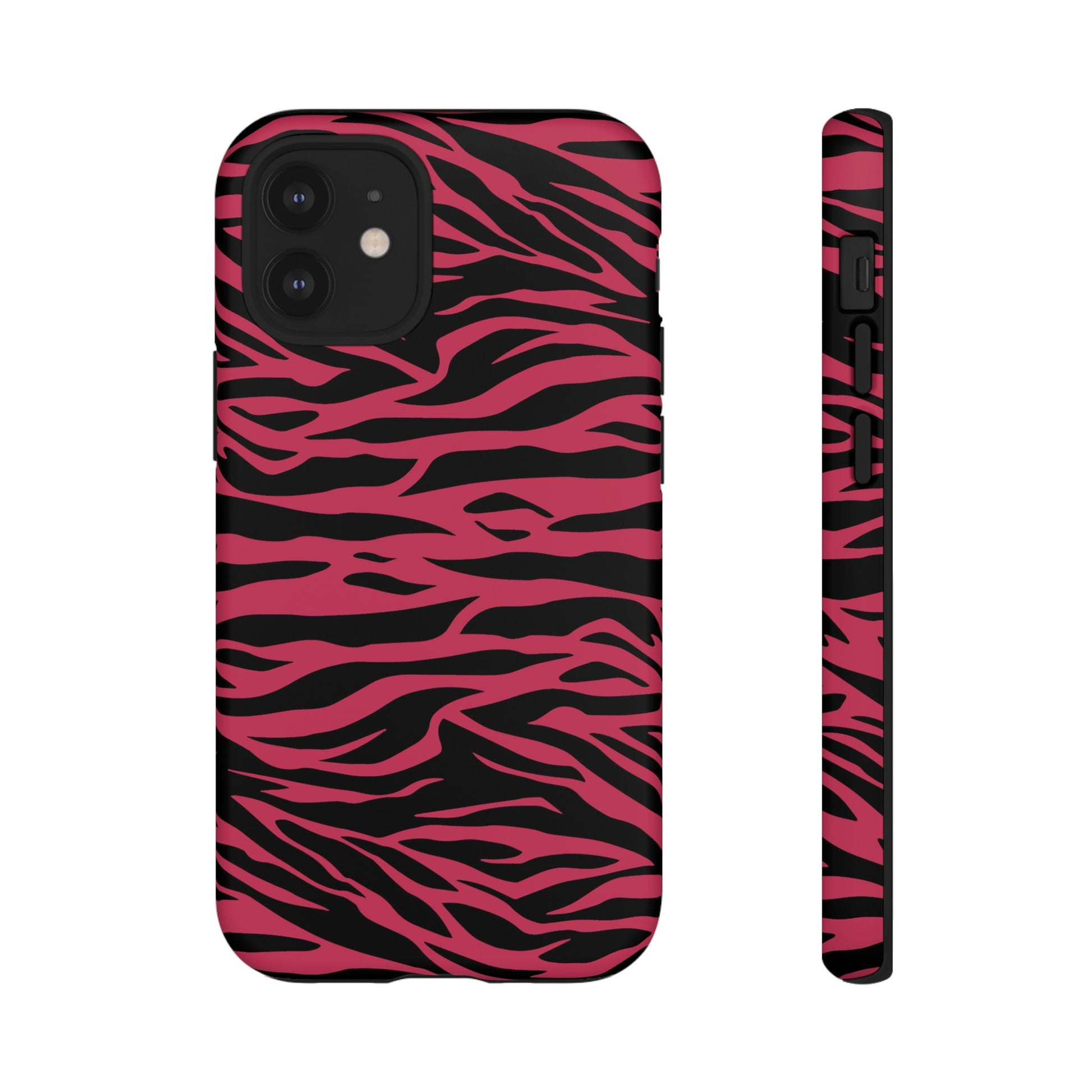 Viva Magenta Cute Wild Tiger Print Pattern Tough Phone Case, Phone Case, JSCHAFFA.com