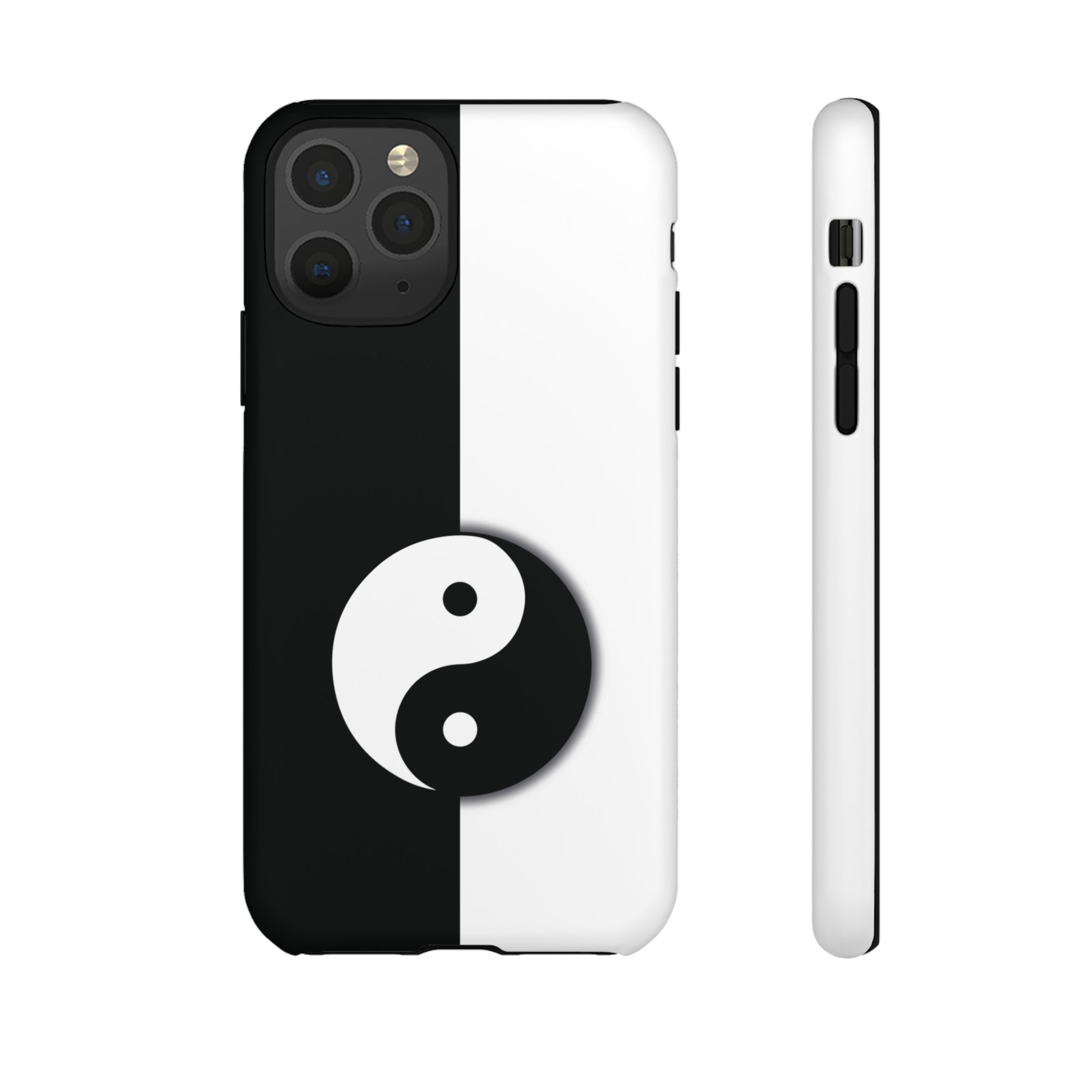 Yin Yang Black and White Tough Phone Case for iPhone, Google, Samsung Phones, Phone Case, JSCHAFFA.com