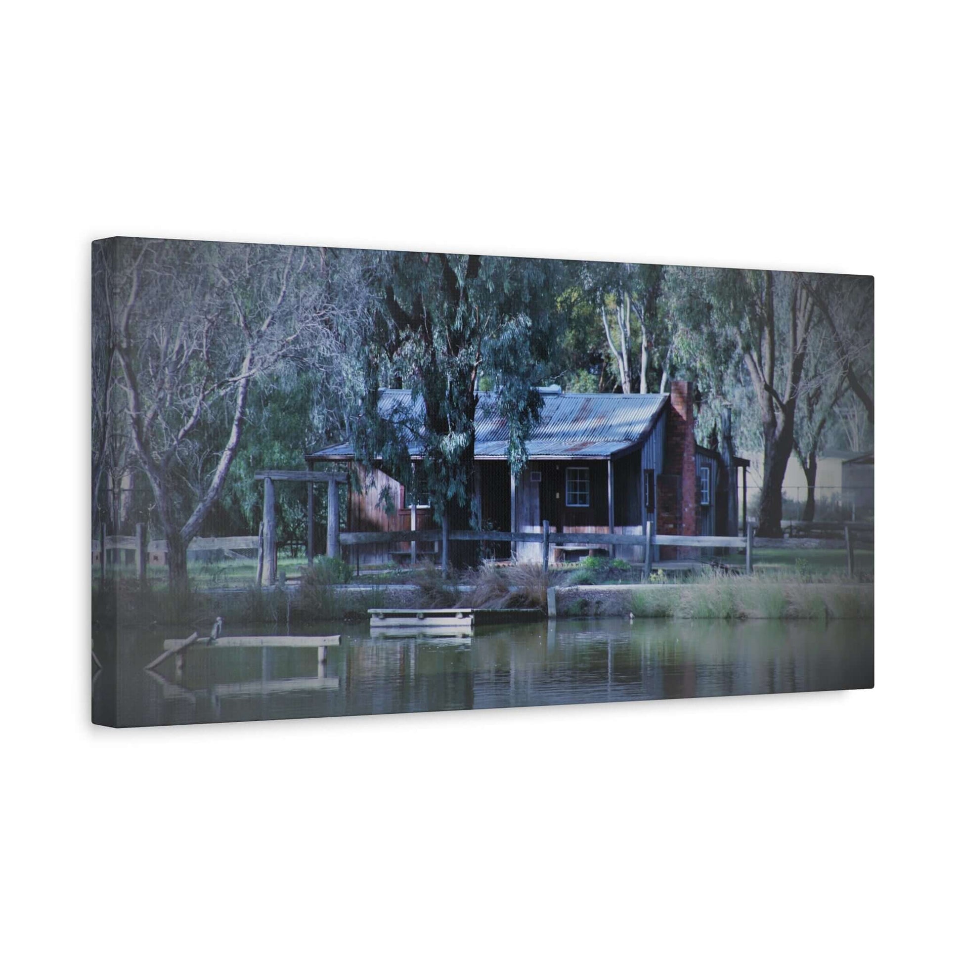 Home Sweet Home by the Lake Photography Wall Art Canvas 1.25 Depth Matte Canvas at JSCHAFFA.com