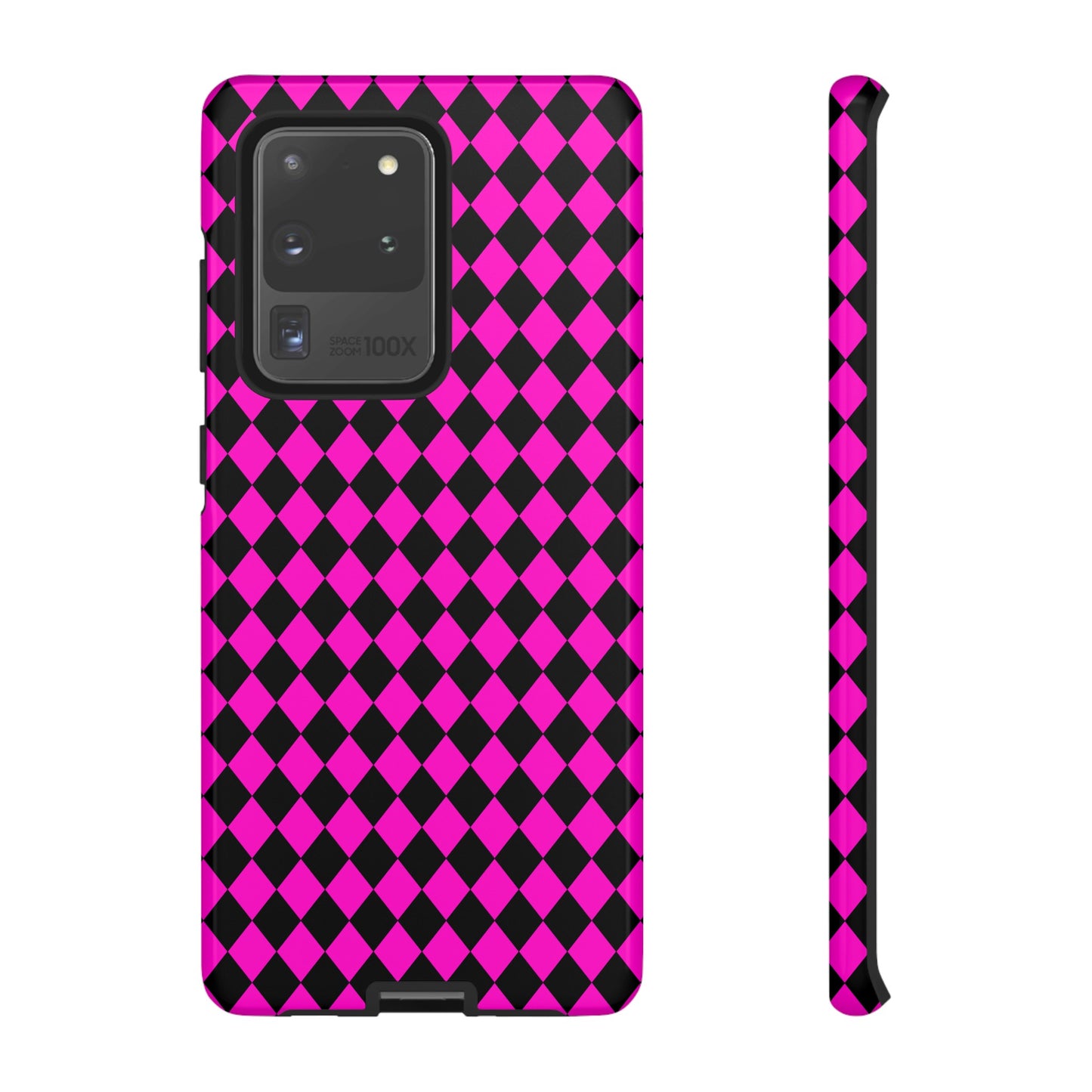 Pink Black Dimond Tough phone Case Cover | iPhone | Google | Samsung, Phone Case, JSCHAFFA.com