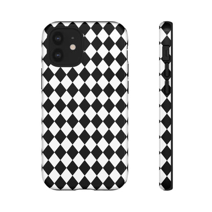 White and Black Dimond Tough phone Case Cover | iPhone | Google | Samsung, Phone Case, JSCHAFFA.com