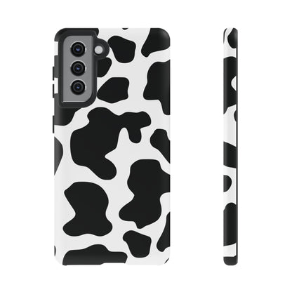 Black Cow print Phone Case iPhone Samsung Google