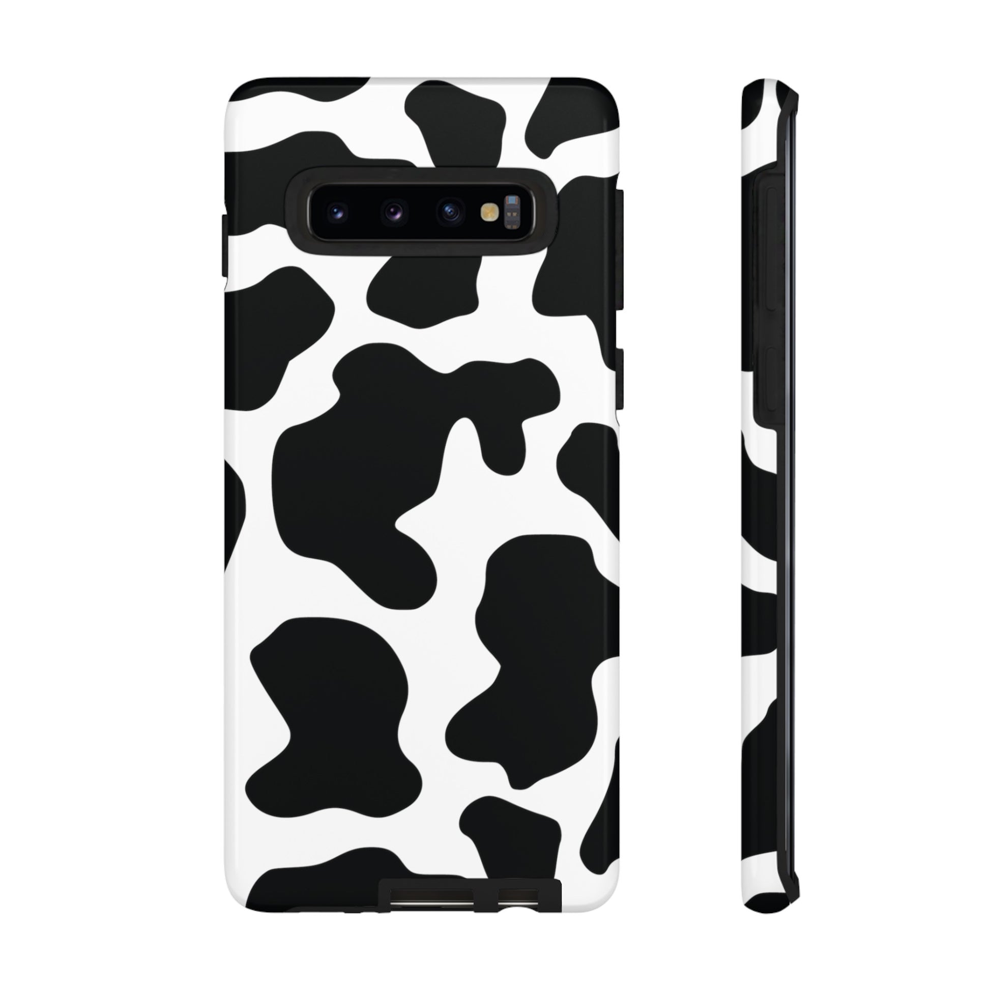 Black Cow print Phone Case iPhone Samsung Google, Phone Case, JSCHAFFA.com