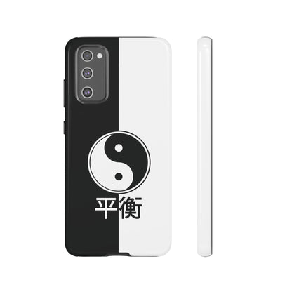 Yin Yang Balance Black White Tough Cell Phone Case, Phone Case, JSCHAFFA.com