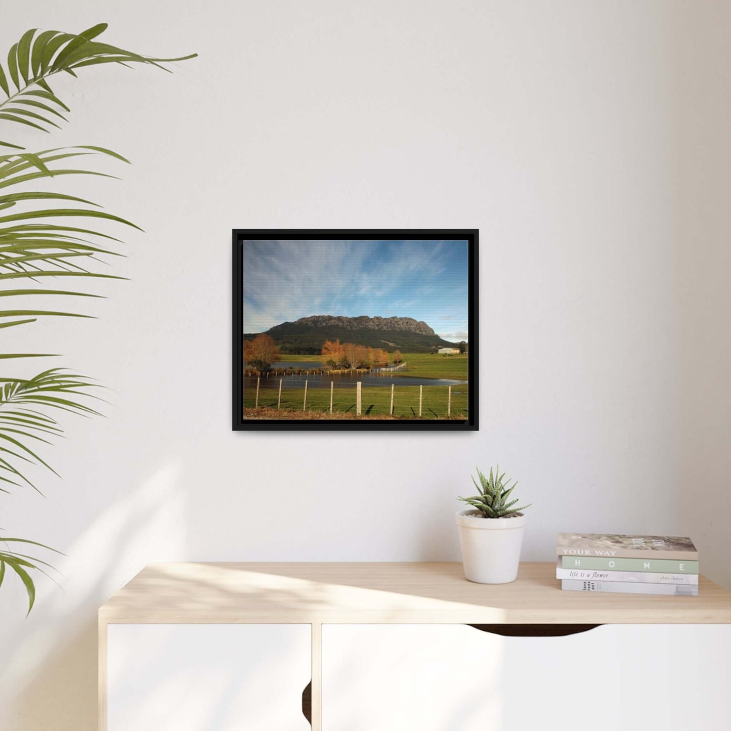 Tasmanian Autumn Countryside photo Canvas with Black Frame Canvas JSCHAFFA.com