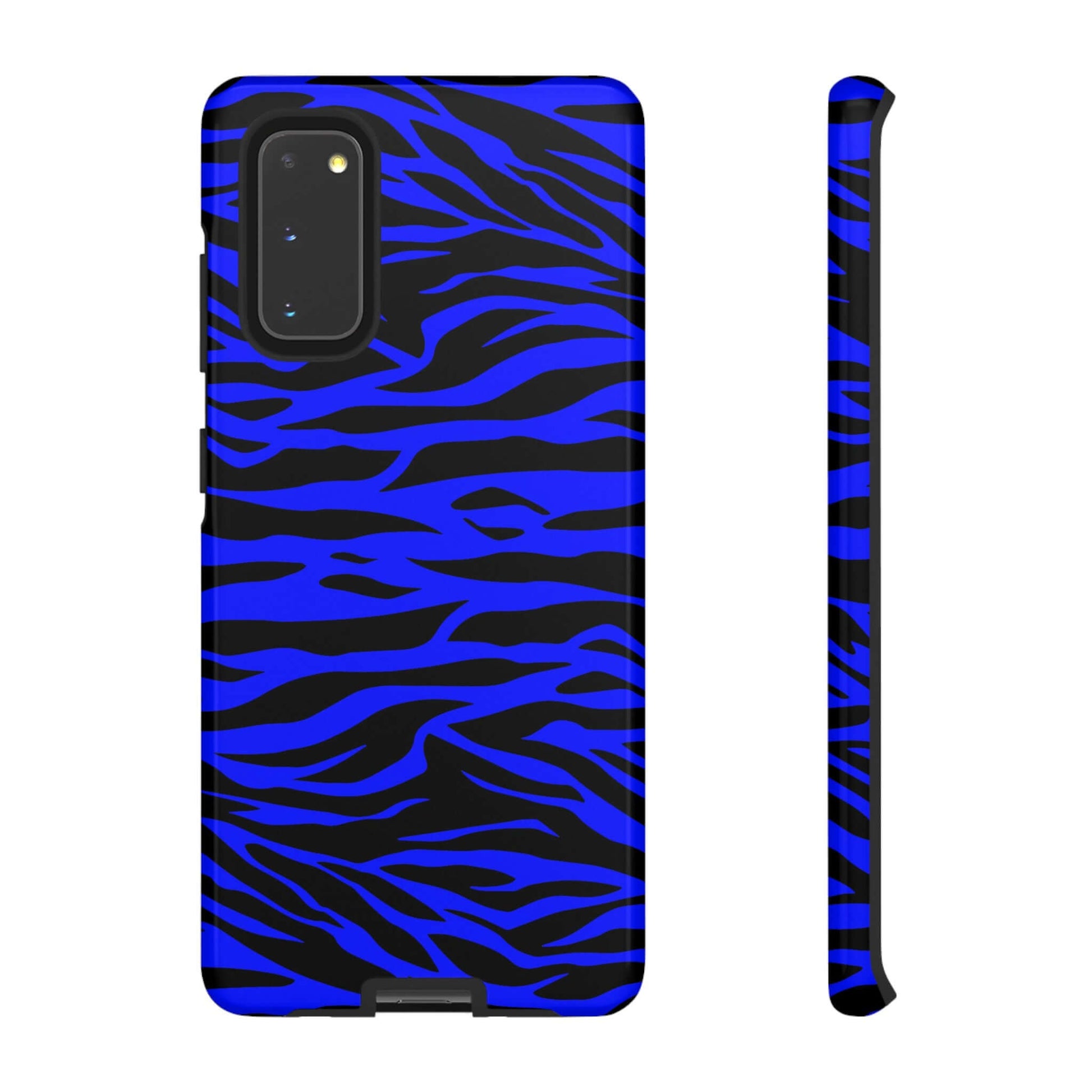 Blue Wild Tiger Print Pattern Tough Phone Case To protect your Phone, Phone Case, JSCHAFFA.com