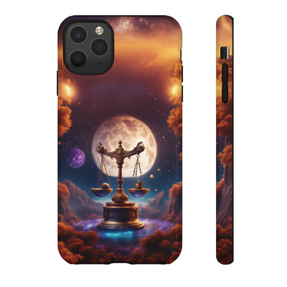 Libra Horoscope Astrology Tough Case for iPhone 15,14,13 and also Samsung Galaxy and Google Pixel Phones, Phone Case, JSCHAFFA.com