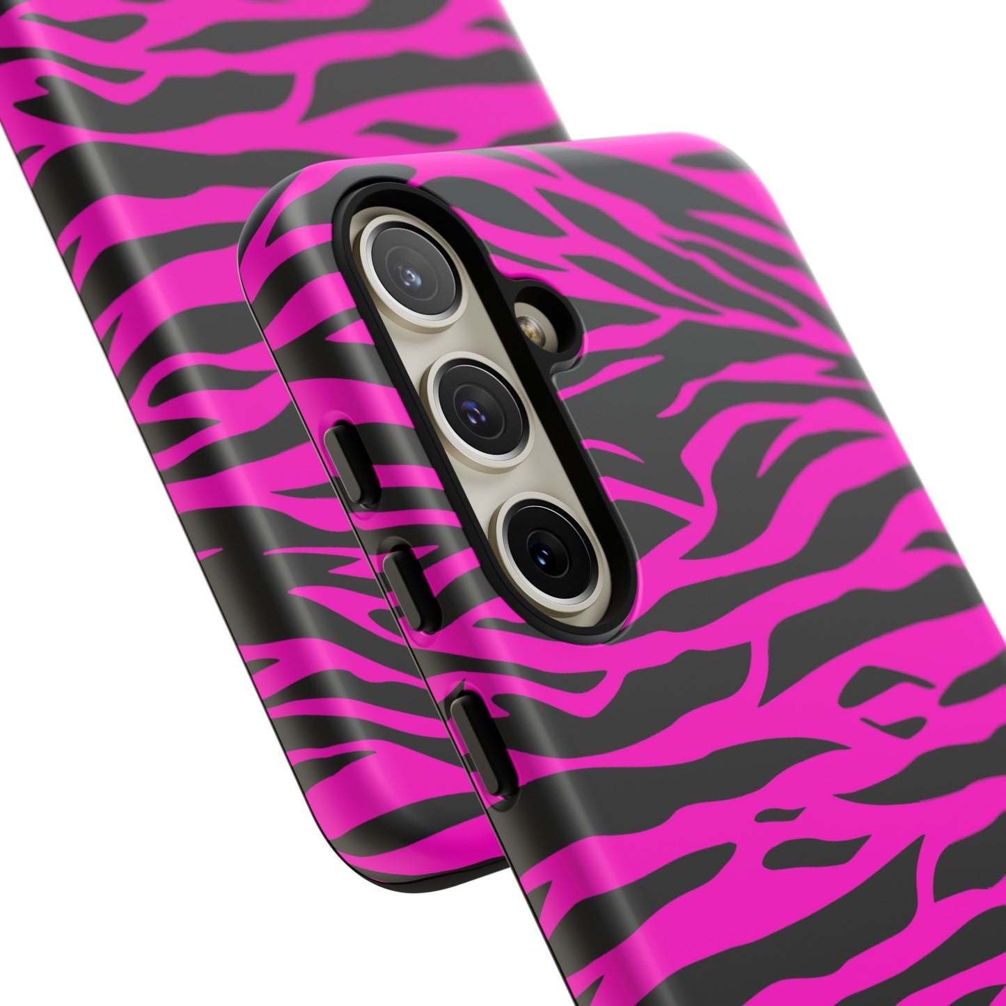 Pink Phone Case Tough Tiger Print, Mobile Phone Case, JSCHAFFA.com