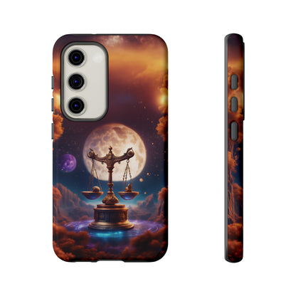 Libra Horoscope Astrology Tough Case for iPhone 15,14,13 and also Samsung Galaxy and Google Pixel Phones, Phone Case, JSCHAFFA.com