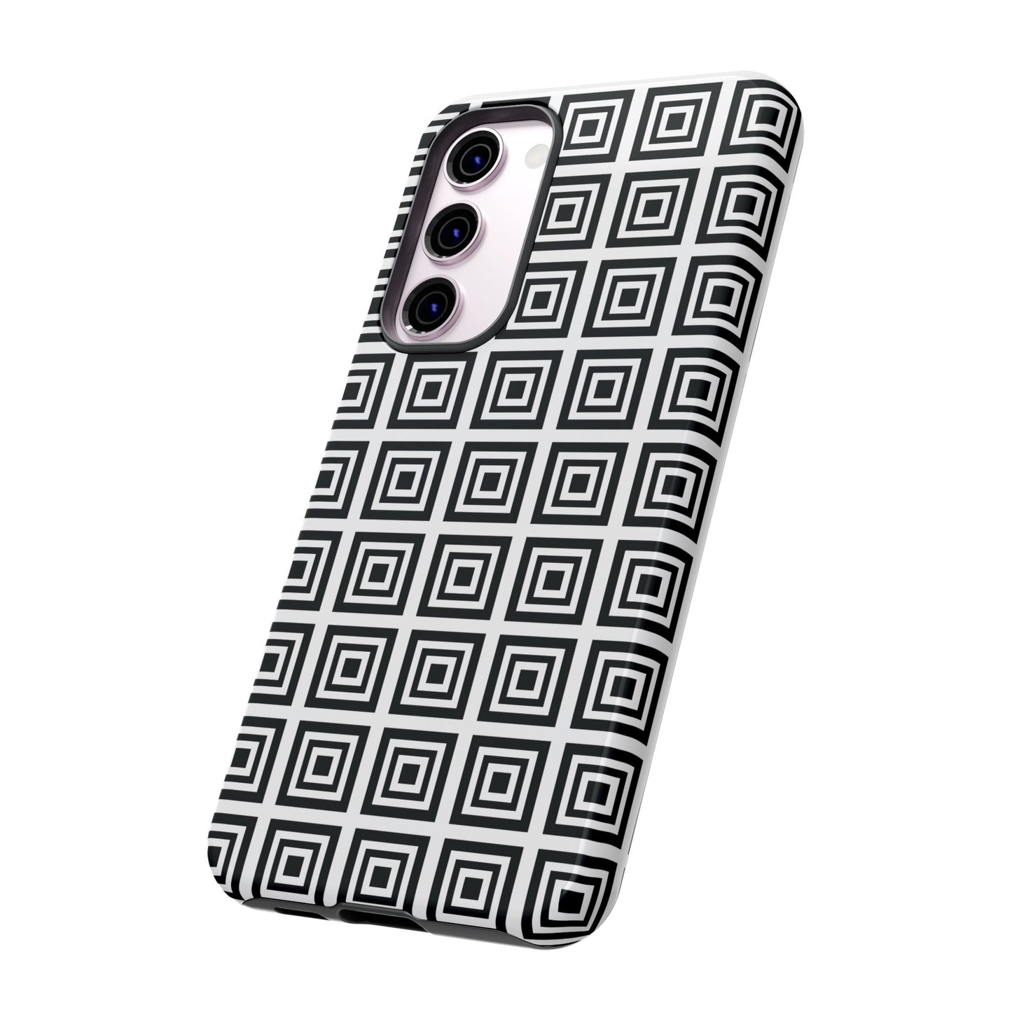 Cute Square Black and With Tough Phone Case