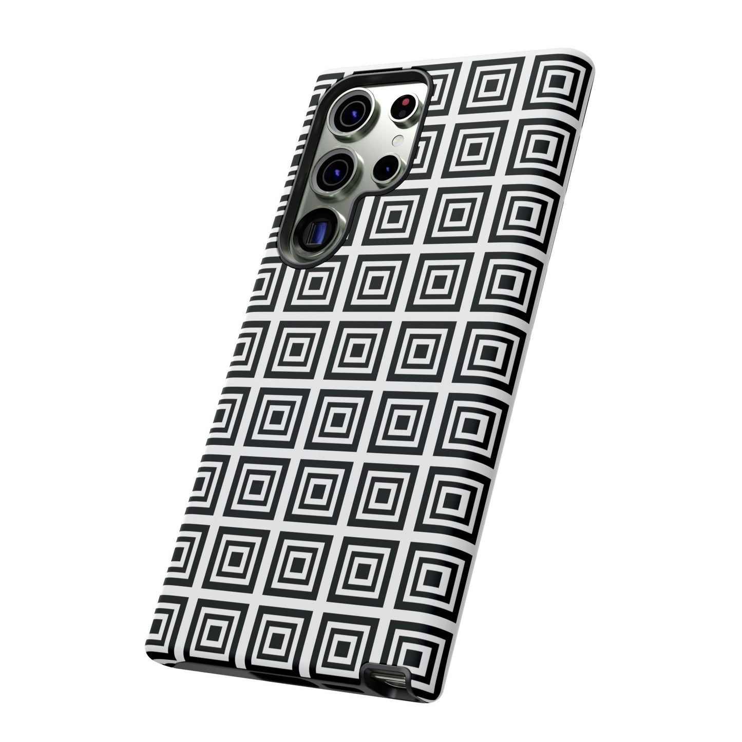 Cute Square Black and With Tough Phone Case