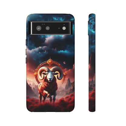 Aries Horoscope Astrology Tough Case for iPhone Samsung Galaxy and Google Pixel Phones, Phone Case, JSCHAFFA.com