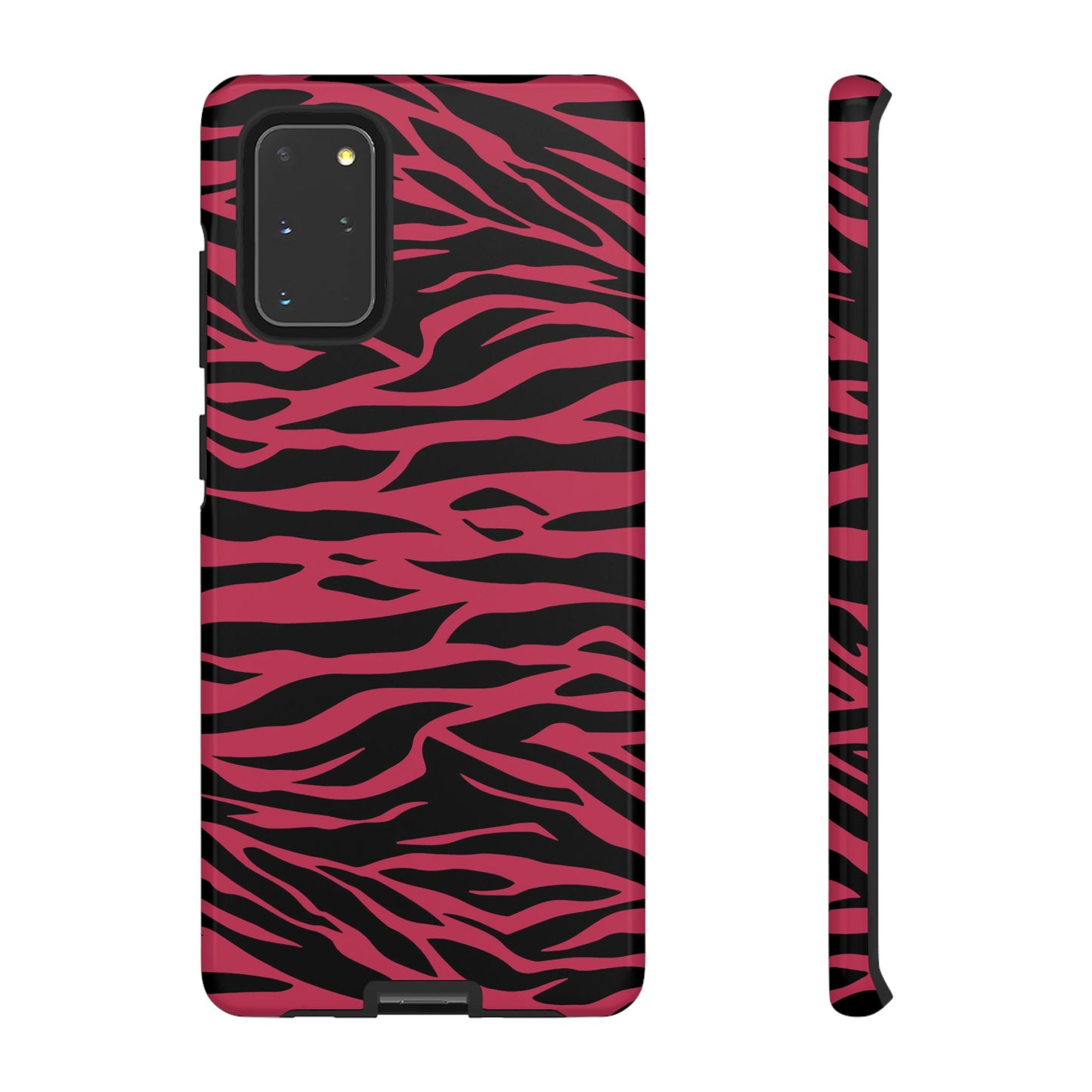 Viva Magenta Cute Wild Tiger Print Pattern Tough Phone Case