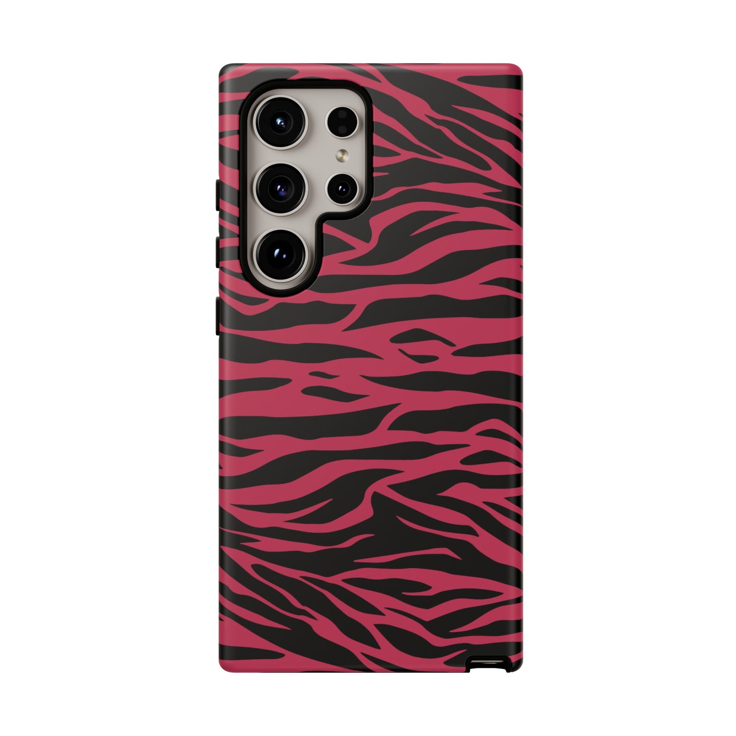 Viva Magenta Cute Wild Tiger Print Pattern Tough Phone Case, Phone Case, JSCHAFFA.com