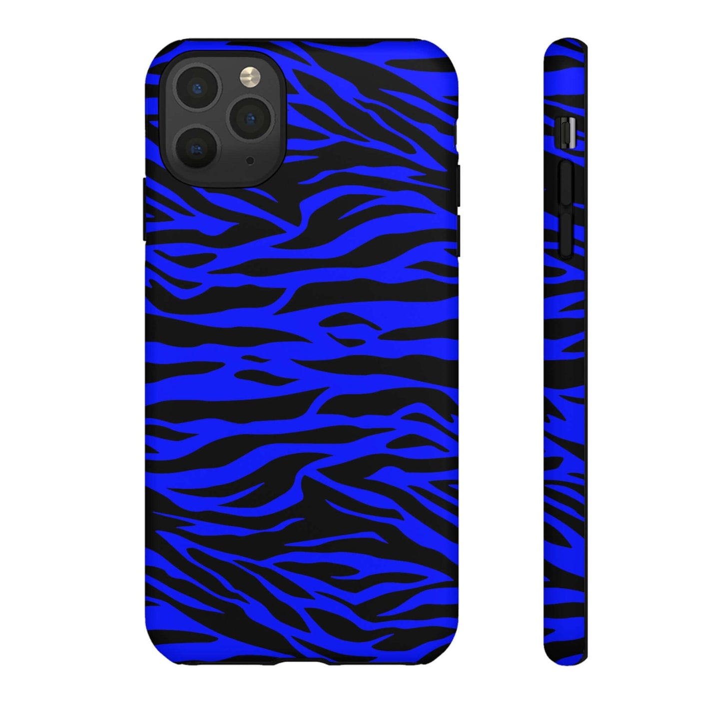 Blue Wild Tiger Print Pattern Tough Phone Case To protect your Phone, Phone Case, JSCHAFFA.com