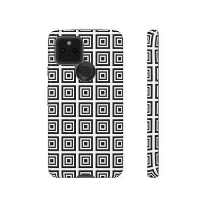 Cute Square Black and With Tough Phone Case