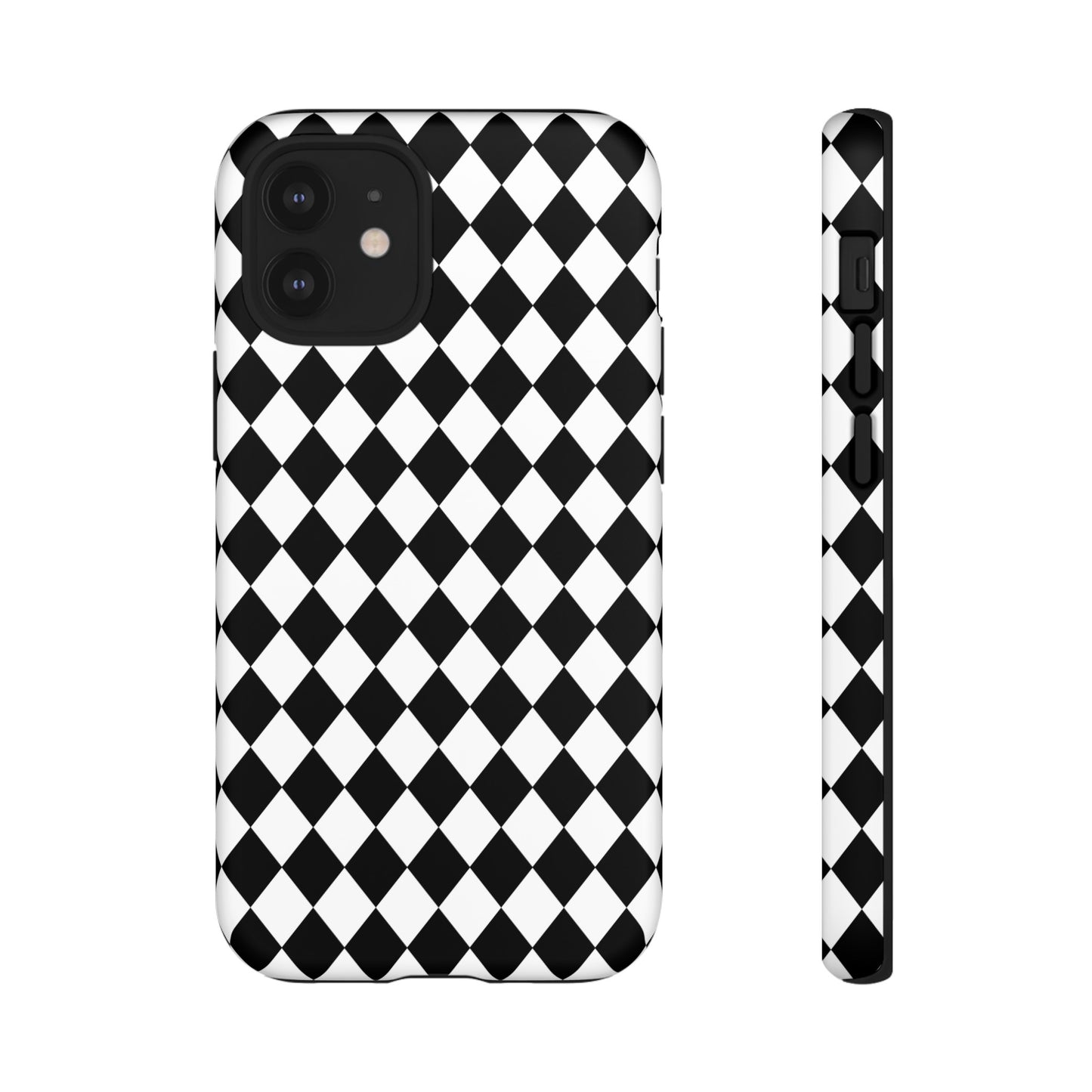 White and Black Dimond Tough phone Case Cover | iPhone | Google | Samsung, Phone Case, JSCHAFFA.com