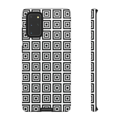 Cute Square Black and With Tough Phone Case, Phone Case, JSCHAFFA.com