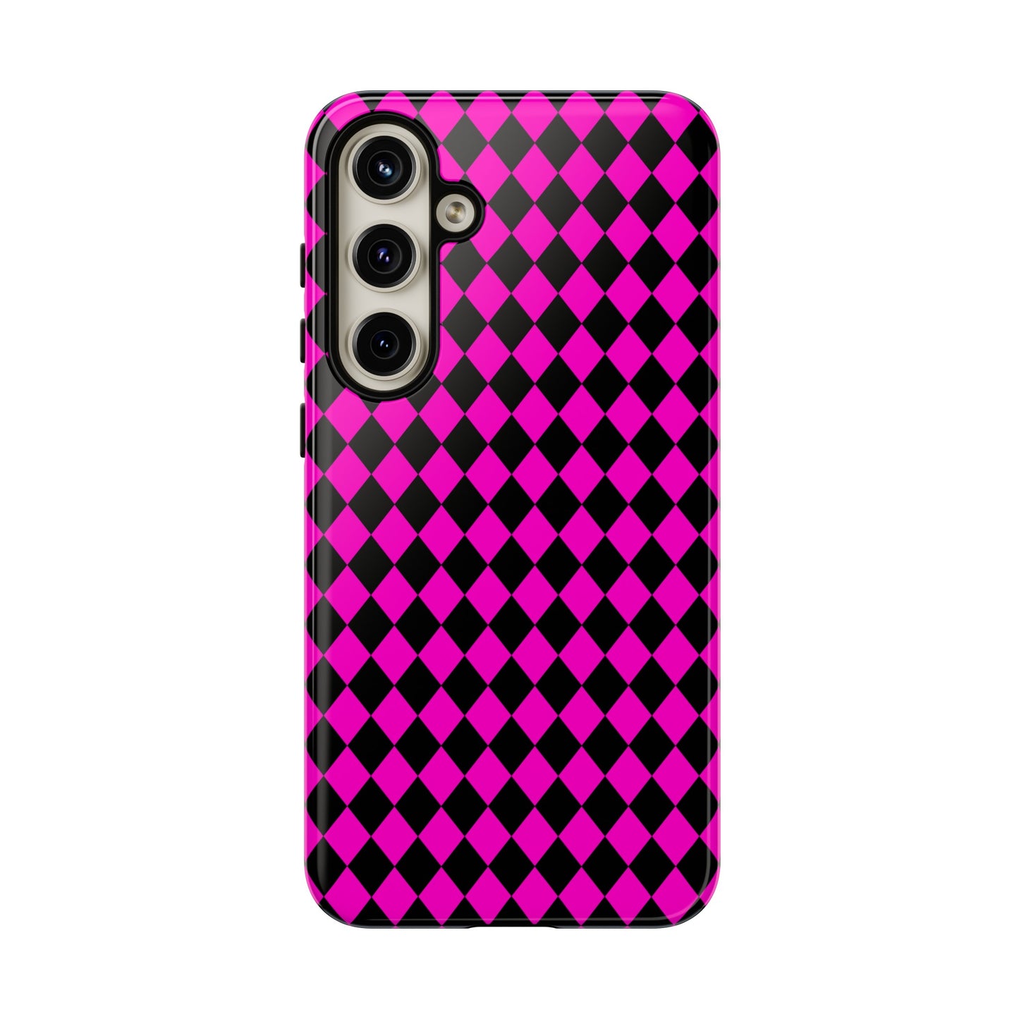 Pink Black Dimond Tough phone Case Cover | iPhone | Google | Samsung, Phone Case, JSCHAFFA.com