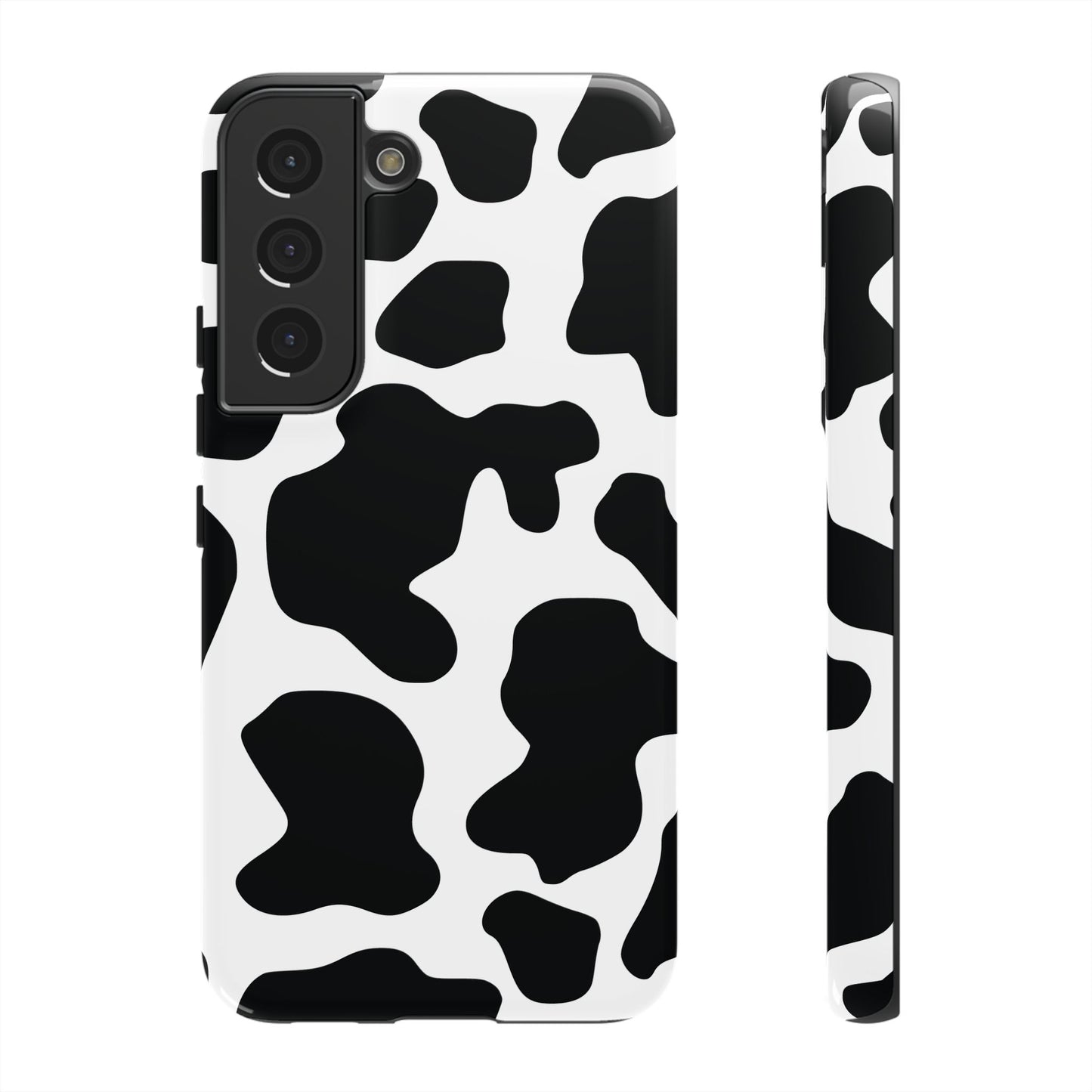 Black Cow print Phone Case iPhone Samsung Google