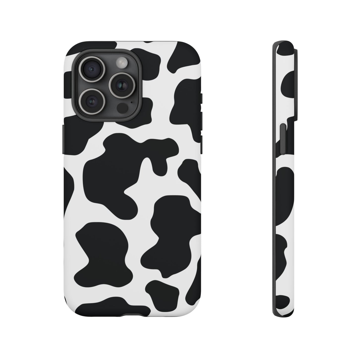 Black Cow print Phone Case iPhone Samsung Google