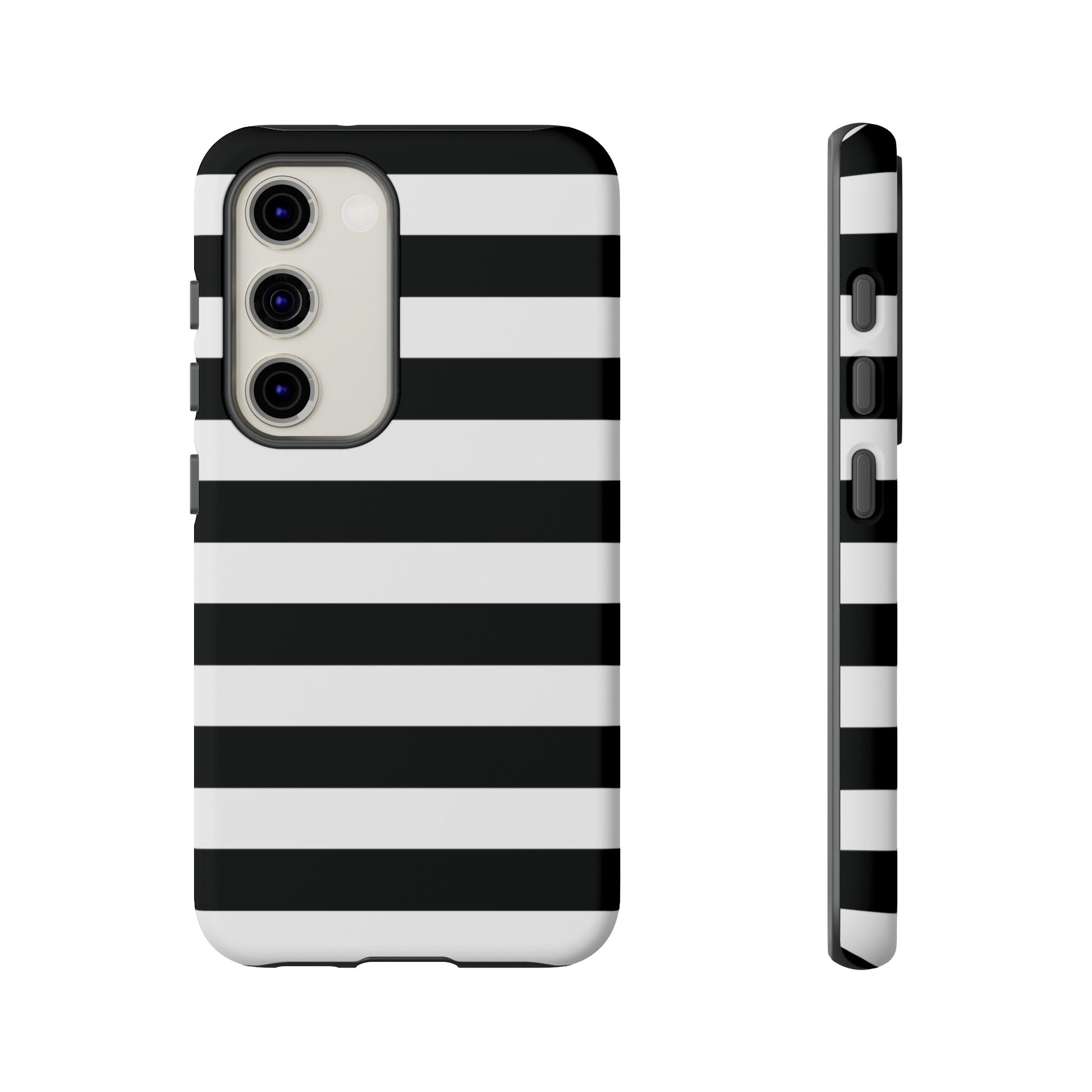 Black and White Stripe Tough Phone Case, Phone Case, JSCHAFFA.com