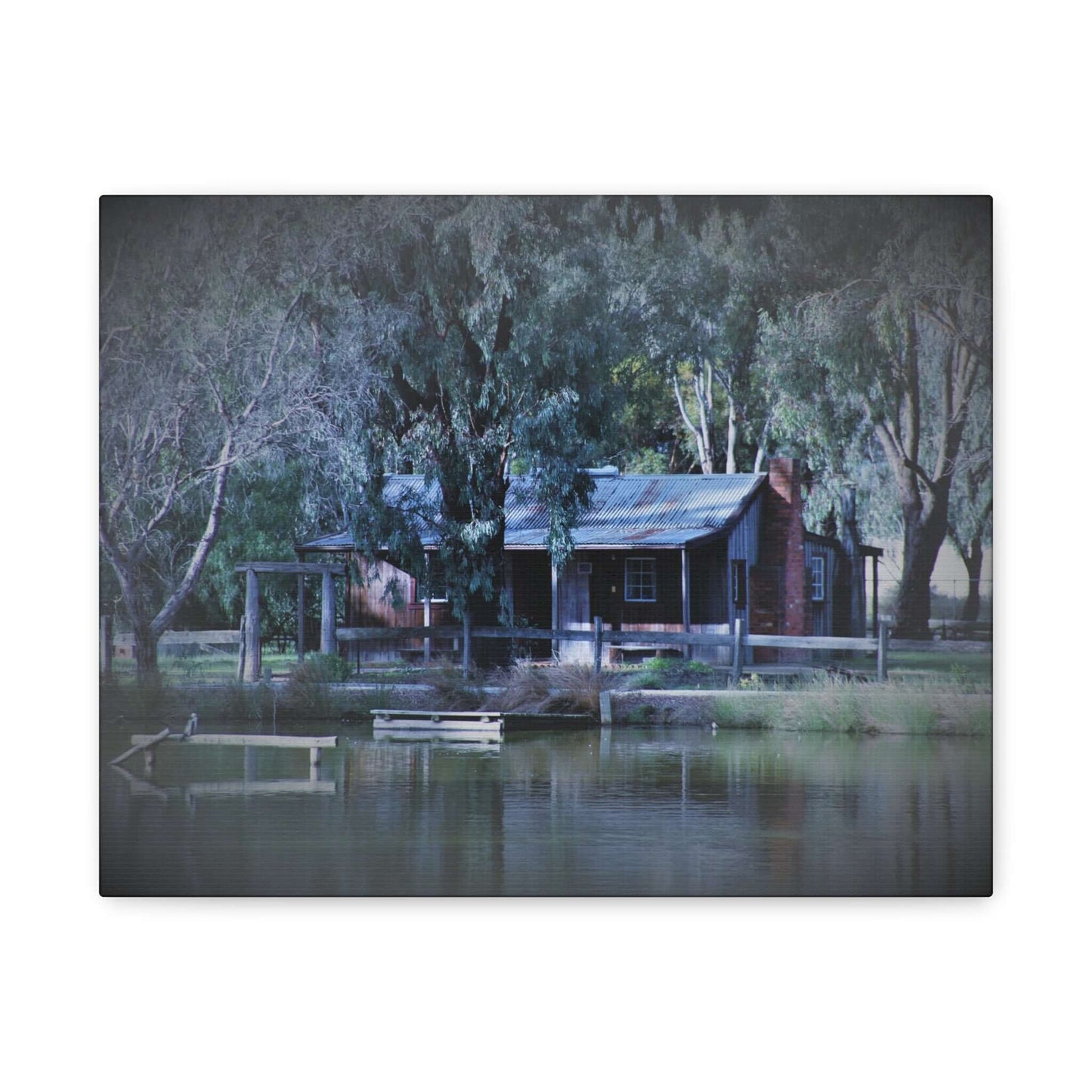 Home Sweet Home by the Lake Photography Wall Art Canvas 1.25 Depth Matte Canvas at JSCHAFFA.com