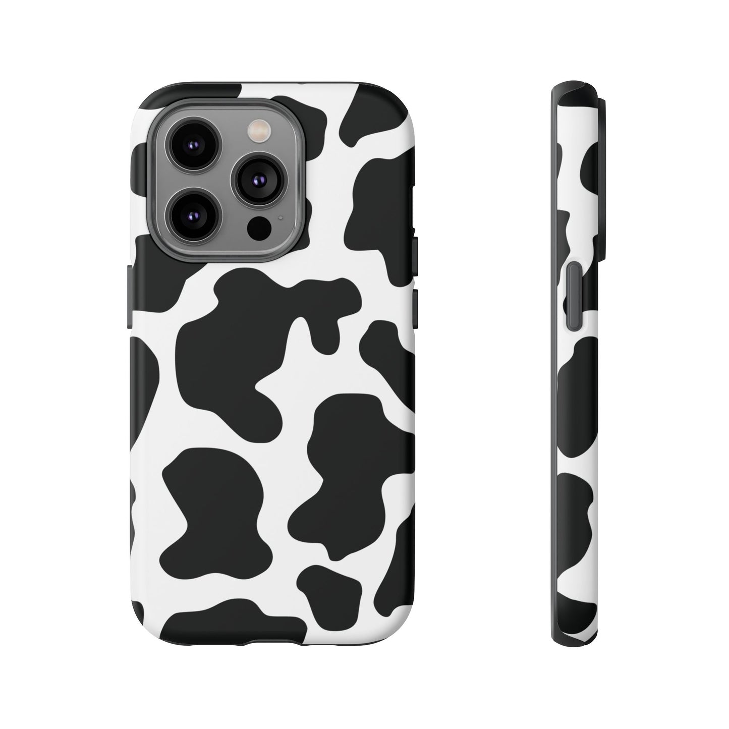 Black Cow print Phone Case iPhone Samsung Google