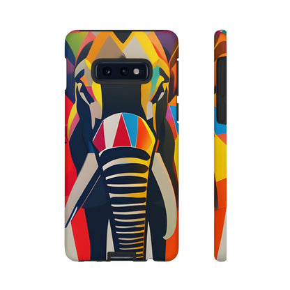 Elephant Print Tough phone Case, Cute Cell Phone Case, Animal print Art cover, Phone Case, JSCHAFFA.com