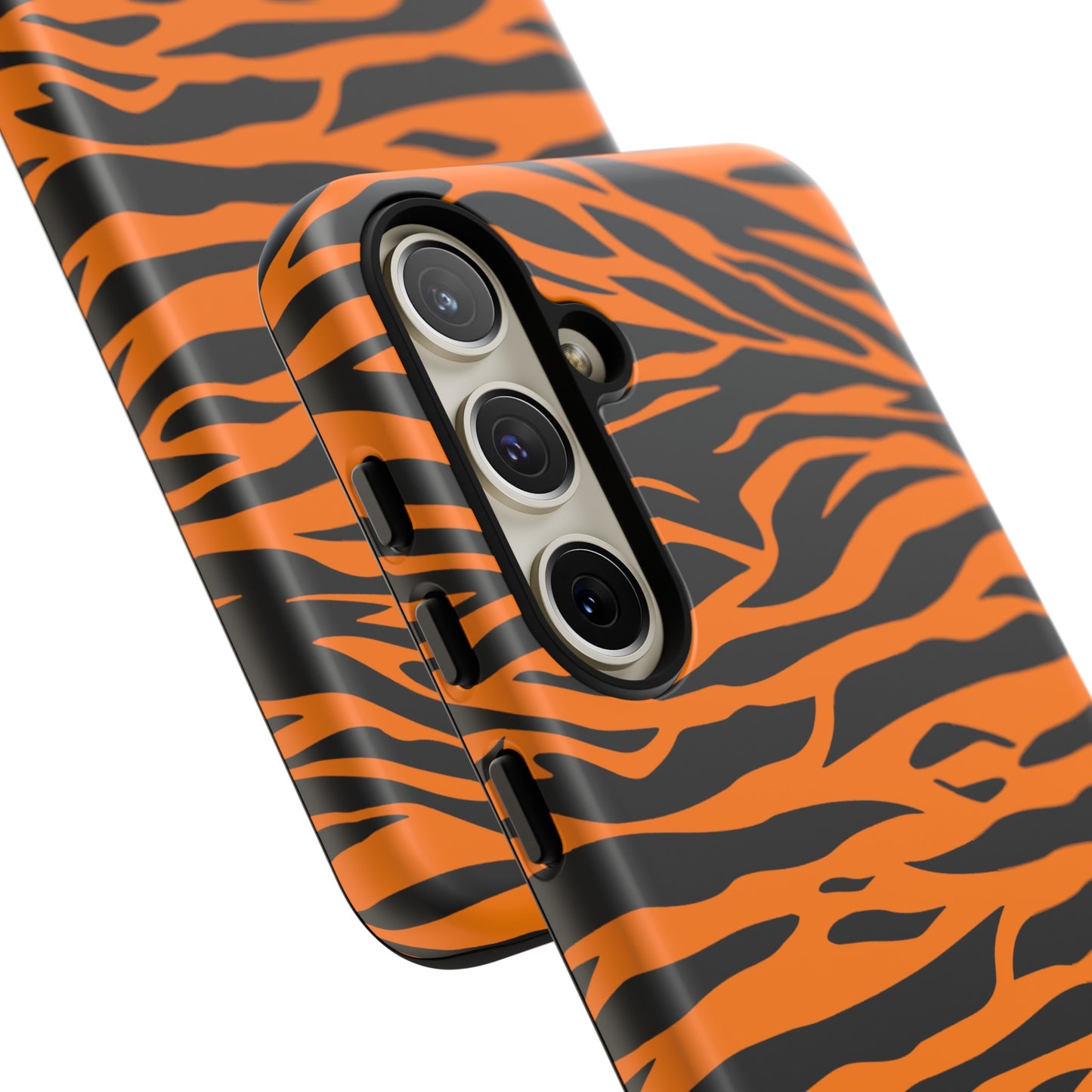 Orange Cute Wild Tiger Print Pattern Tough Phone Case., Phone Case, JSCHAFFA.com