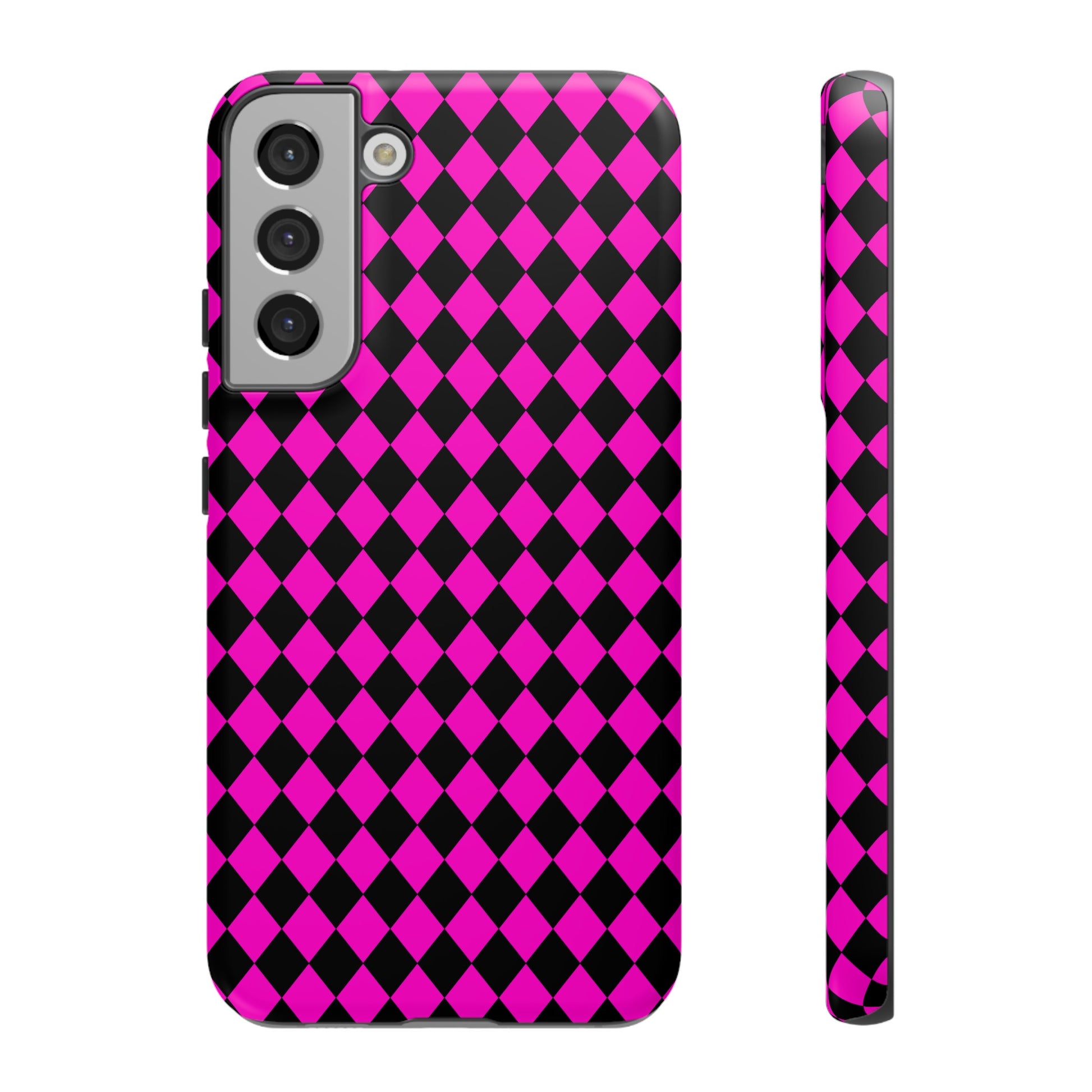 Pink Black Dimond Tough phone Case Cover | iPhone | Google | Samsung, Phone Case, JSCHAFFA.com